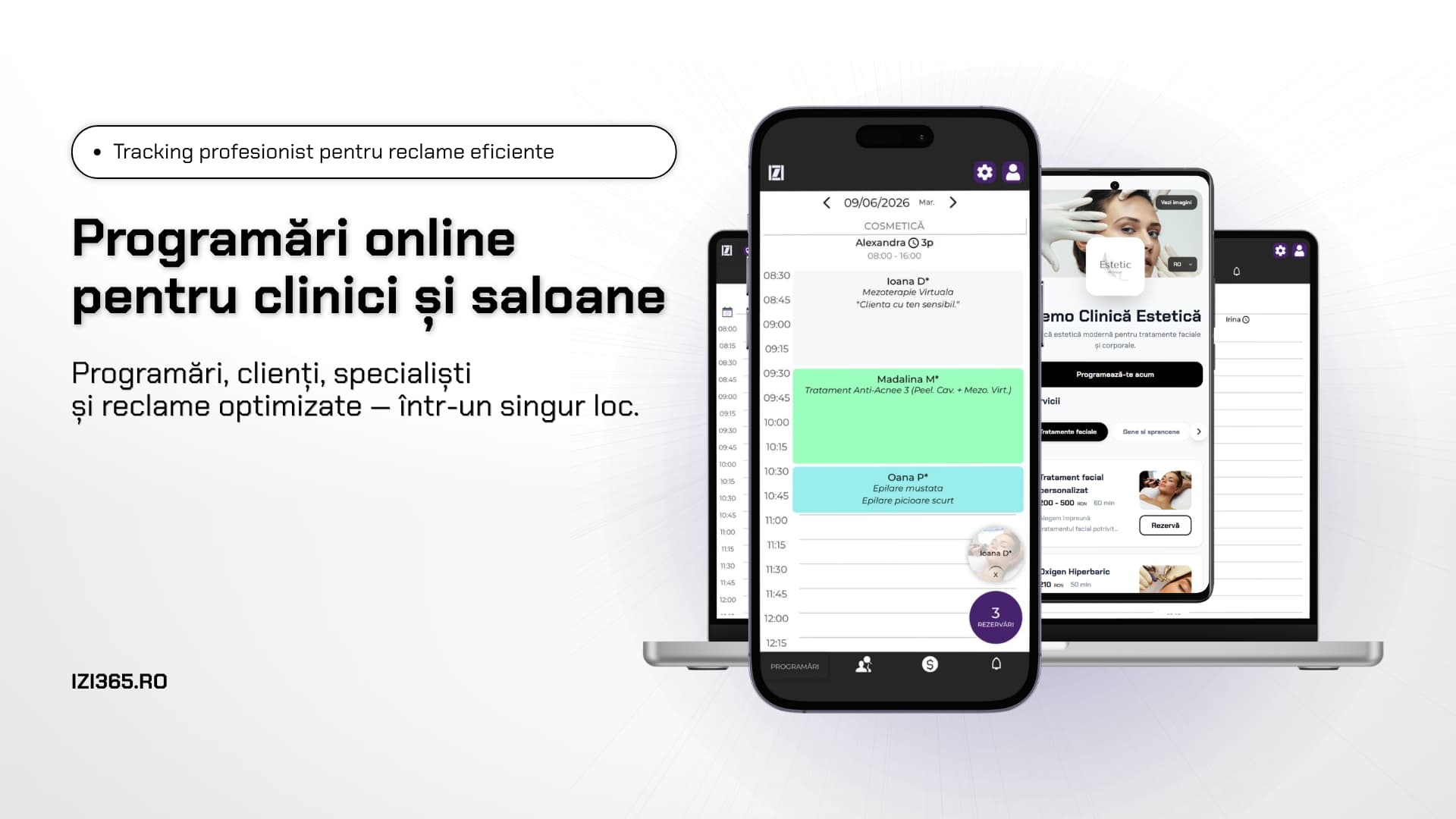 Programări online pentru clinica sau salonul tău: opțiuni, capcane și soluția completă IZI365