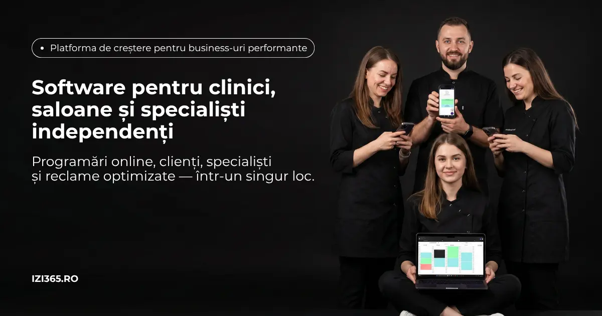 IZI365 — programări online pentru clinici și saloane