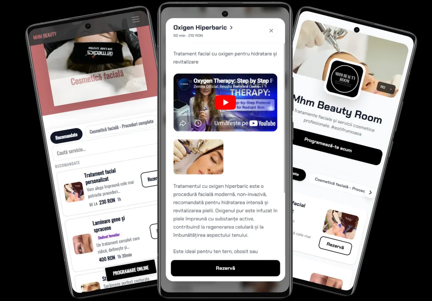 Mhm Beauty Room Iași — website și platformă de booking IZI365
